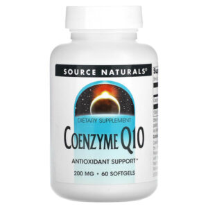 коэнзим Q10, 200 мг, 60 мягких таблеток — Source Naturals