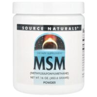 МСМ в порошке, 453,6 г (16 унций) — Source Naturals