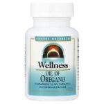 Wellness, масло орегано, 30 вегетарианских капсул (45 мг в 1 капсуле) — Source Naturals