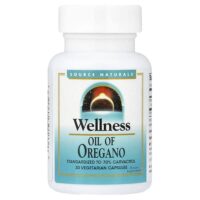 Wellness, масло орегано, 30 вегетарианских капсул (45 мг в 1 капсуле) — Source Naturals