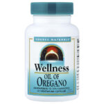 Wellness, масло орегано, 60 вегетарианских капсул (45 мг в 1 капсуле) — Source Naturals