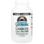 Комплекс глюкозамина и хондроитина с МСМ, 240 таблеток — Source Naturals