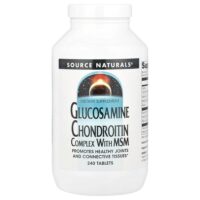 Комплекс глюкозамина и хондроитина с МСМ, 240 таблеток — Source Naturals