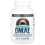 ДМАЭ, 351 мг, 100 капсул — Source Naturals