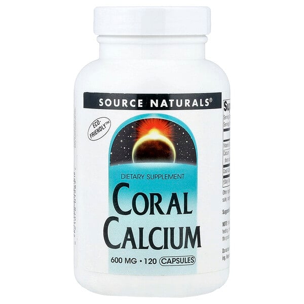 sns01585_v_36.jpg коралловый кальций, 120 капсул (600 мг в 1 капсуле) — Source Naturals