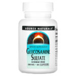 Сульфат глюкозамина, 500 мг, 60 капсул — Source Naturals