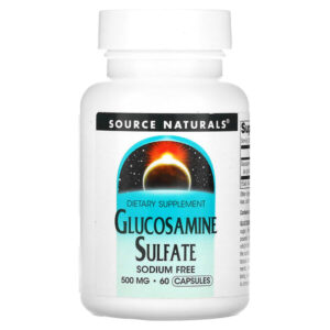 Сульфат глюкозамина, 500 мг, 60 капсул — Source Naturals