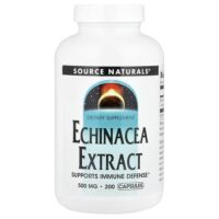 Экстракт эхинацеи, 500 мг, 200 капсул — Source Naturals