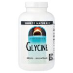 глицин, 200 капсул (500 мг в 1 капсуле) — Source Naturals