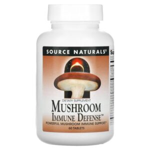 Mushroom Immune Defense, комплекс из 16 грибов, 60 таблеток — Source Naturals