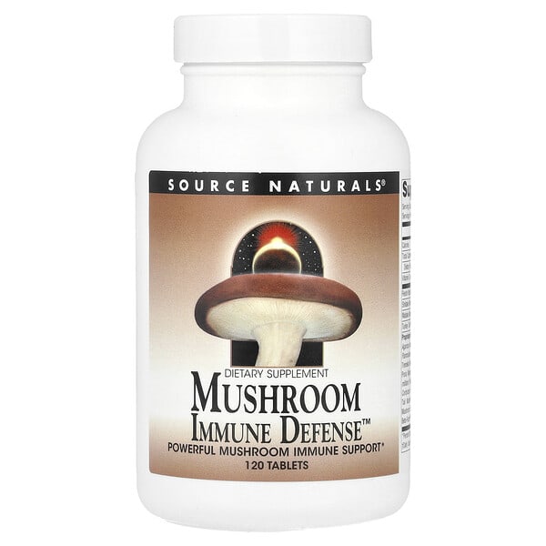 sns01610_v_38.jpg Mushroom Immune Defense™, 120 таблеток — Source Naturals