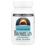 Бромелаин, 500 мг, 60 капсул — Source Naturals