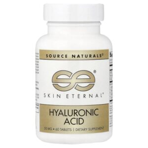 Skin Eternal®, гиалуроновая кислота, 60 таблеток — Source Naturals