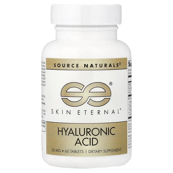 sns01625_v_45.jpg Skin Eternal®, гиалуроновая кислота, 60 таблеток — Source Naturals
