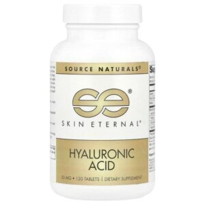 Skin Eternal®, гиалуроновая кислота, 120 таблеток — Source Naturals