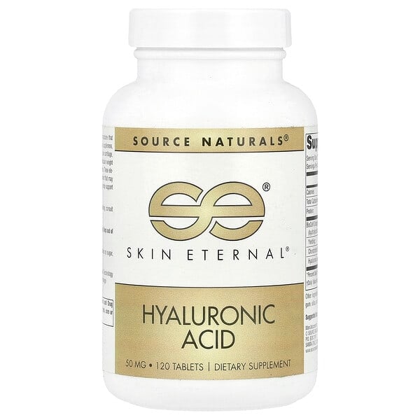 sns01626_v_52.jpg Skin Eternal®, гиалуроновая кислота, 120 таблеток — Source Naturals