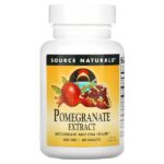 Экстракт граната, 500 мг, 60 таблеток — Source Naturals