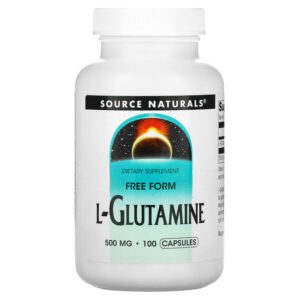 L-глутамин, 500 мг, 100 капсул — Source Naturals