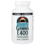 Gamma E 400 с токотриенолами, 120 капсул — Source Naturals