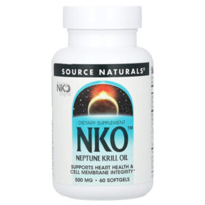 NKO™, Neptune, масло криля, 500 мг, 60 капсул — Source Naturals