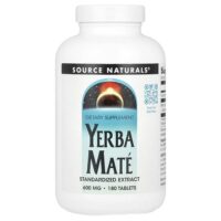 Йерба мате, 600 мг, 180 таблеток — Source Naturals