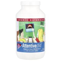 Attentive Child™, сладкое и терпкое, 120 жевательных вафель — Source Naturals