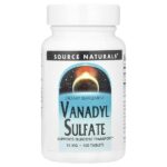 ванадилсульфат, 10 мг, 100 таблеток — Source Naturals