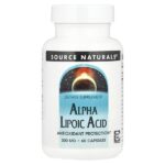 альфа-липоевая кислота, 300 мг, 60 капсул — Source Naturals