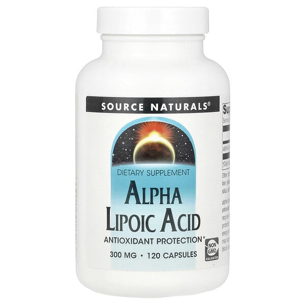 sns01765_v_8.jpg Альфа-липоевая кислота, 300 мг, 120 капсул — Source Naturals