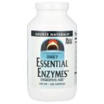 Daily Essential Enzymes®, 500 мг, 360 капсул — Source Naturals