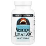 Artichoke Extract 500™, экстракт артишока, 180 таблеток — Source Naturals