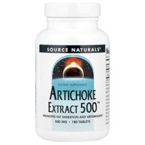 Artichoke Extract 500™, экстракт артишока, 180 таблеток — Source Naturals