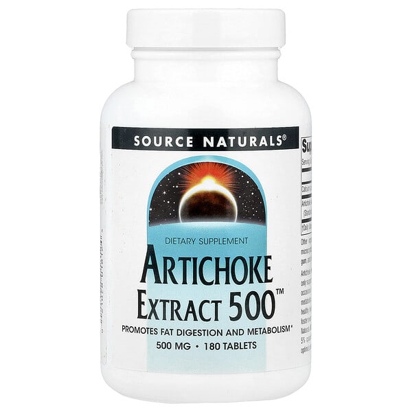 sns01812_v_44.jpg Artichoke Extract 500™, экстракт артишока, 180 таблеток — Source Naturals
