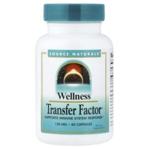 Wellness, Transfer Factor™, 125 мг, 60 капсул — Source Naturals