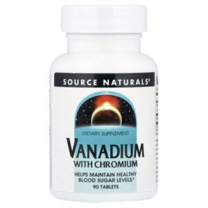 ванадий с хромом, 90 таблеток — Source Naturals