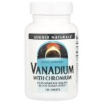 Ванадий с хромом, 180 таблеток — Source Naturals
