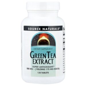 экстракт зеленого чая, 500 мг, 120 таблеток — Source Naturals