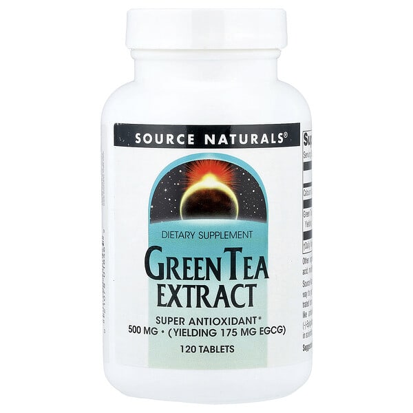 sns01846_v_41.jpg экстракт зеленого чая, 500 мг, 120 таблеток — Source Naturals