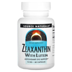 зеаксантин с лютеином, 10 мг, 60 капсул — Source Naturals