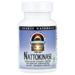 наттокиназа NSK-SD®, 100 мг, 30 веганских капсул — Source Naturals