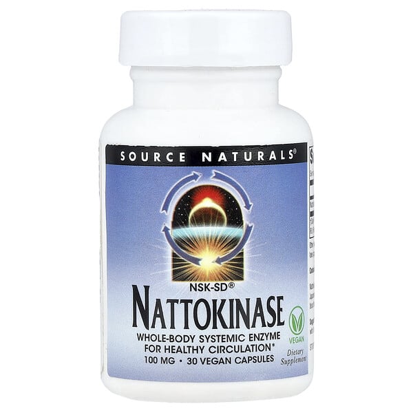 sns01884_v_52.jpg наттокиназа NSK-SD®, 100 мг, 30 веганских капсул — Source Naturals