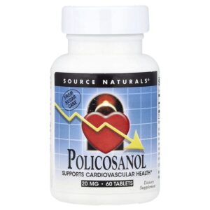 Поликосанол, 20 мг, 60 таблеток — Source Naturals