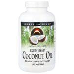 нерафинированное кокосовое масло высшего качества, 120 капсул — Source Naturals