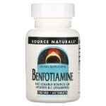 Бенфотиамин, 150 мг, 60 таблеток — Source Naturals