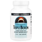 Triple Boron, 3 мг, 200 капсул — Source Naturals