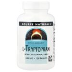 L-триптофан, 120 таблеток — Source Naturals