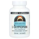 L-триптофан с коэнзимом B-6, 120 таблеток — Source Naturals