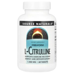 L-цитруллин, 1000 мг, 60 таблеток — Source Naturals