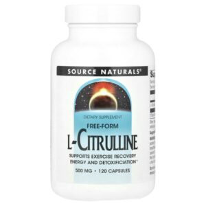 L-цитруллин, 500 мг, 120 капсул — Source Naturals
