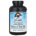 Arctic Pure® рыбий жир с омега-3, сверхэффективный, 850 мг, 120 мягких таблеток — Source Naturals